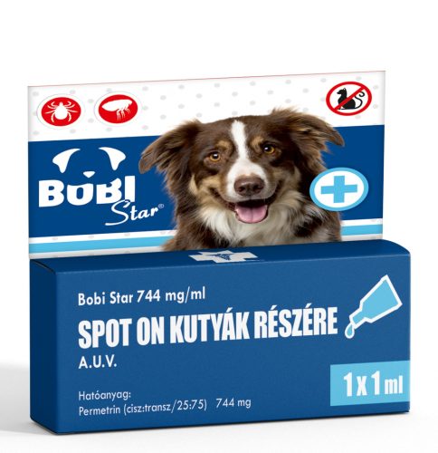 BOBI STAR SPOT-ON 744 MG/ML KUTYA 1X