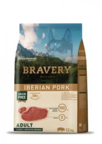 Bravery Iberian Pork Adult Large/Medium Breeds 12 kg