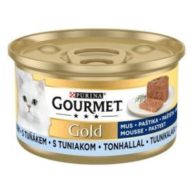 GOURMET GOLD Pástétom Tonhallal nedves macskaeledel 12x85g