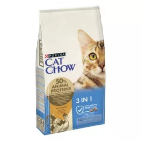   Purina CAT CHOW 3-in-1 Pulykában gazdag száraz macskaeledel 15kg