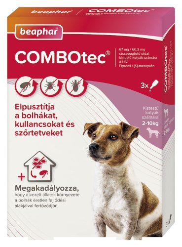 Beaphar COMBOtec Dog S  3x  bolha- és kullancsirtó spot-on kutyáknak