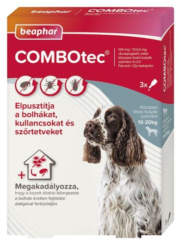 Beaphar COMBOtec Dog M  3x  bolha- és kullancsirtó spot-on kutyáknak