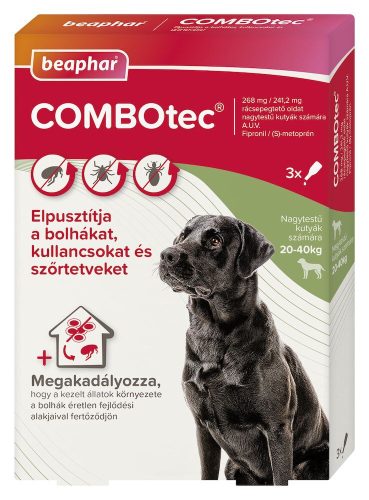 Beaphar COMBOtec Dog L  3x  bolha- és kullancsirtó spot-on kutyáknak