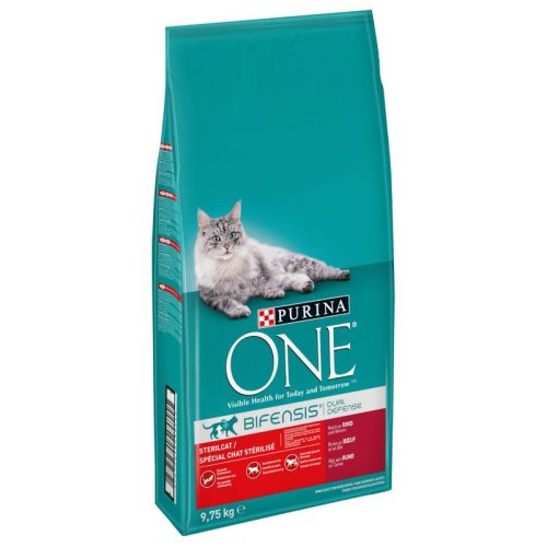 PURINA ONE STERILCAT Marhában és búzában gazdag száraz macskaeledel 9,75kg