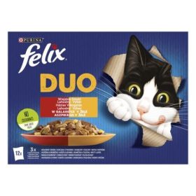   FELIX FANTASTIC DUO Házias válogatás aszpikban nedves macskaeledel 12x85g
