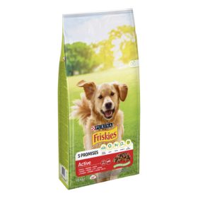 FRISKIES Active Marhával száraz kutyaeledel 10kg