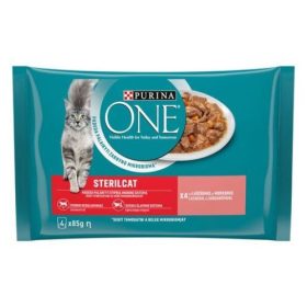   Purina ONE STERILCAT Lazaccal és Sárgarépával nedves macskaeledel 4x85g