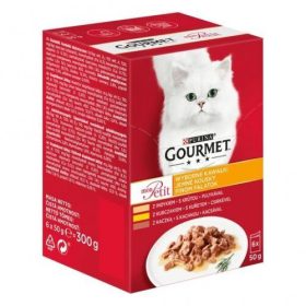   GOURMET MON PETIT Kacsával/Csirkével/Pulykával nedves macskaeledel 6x50g