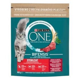  PURINA ONE STERILCAT Marhában és búzában gazdag száraz macskaeledel 800g