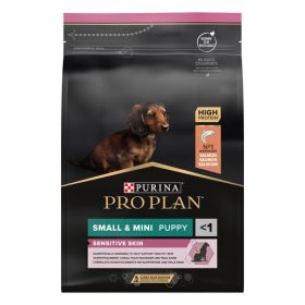   PRO PLAN Small & Mini Puppy SENSITIVE SKIN lazacban gazdag száraz kutyaeledel 3kg