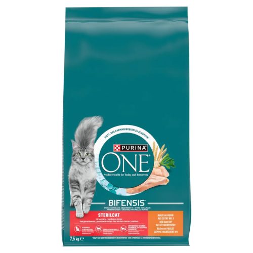 Purina ONE STERILCAT Csirkében és búzában gazdag száraz macskaeledel 7,5kg