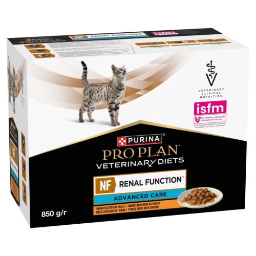Pro Plan Veterinary Diets NF Renal Function Advanced Care Chicken nedves eledel macskák számára - csirkés 10 x 85 g