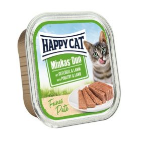 HAPPY CAT DUO PÁSTÉTOMOS FALATKÁK SZÁRNYAS-BÁRÁNY 100g
