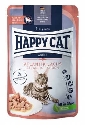 Happy Cat pouch szósz culinary lazac macskák részére 20 x 85 g