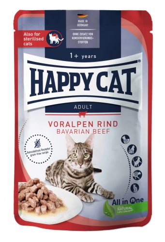 Happy Cat pouch szósz culinary marha macskák részére 20 x 85 g