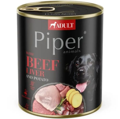 PIPER ADULT konzerv felnőtt kutyáknak marhamájjal és burgonyával 800g