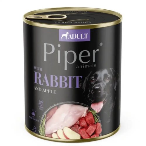 PIPER ADULT konzerv felnőtt kutyáknak nyúllal 800g