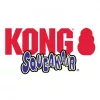 KONG SqueakAir Ball Teniszladba Kötéllel Kutyajáték M