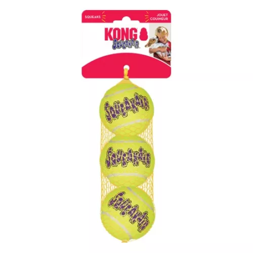 KONG SqueakAir Balls Teniszladba Kutyajáték 3 db M