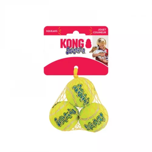 KONG SqueakAir Balls Teniszladba Kutyajáték 3 db S
