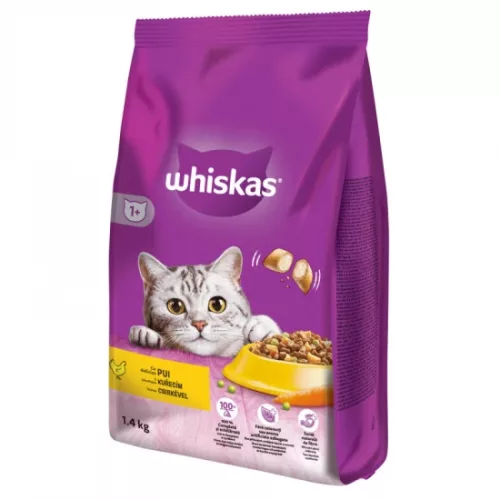 Whiskas száraz macskaeledel csirkével 1,4kg