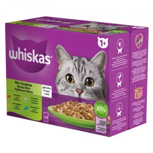 Whiskas alutasak Multipack halas-húsos mix válogatás 12x85g