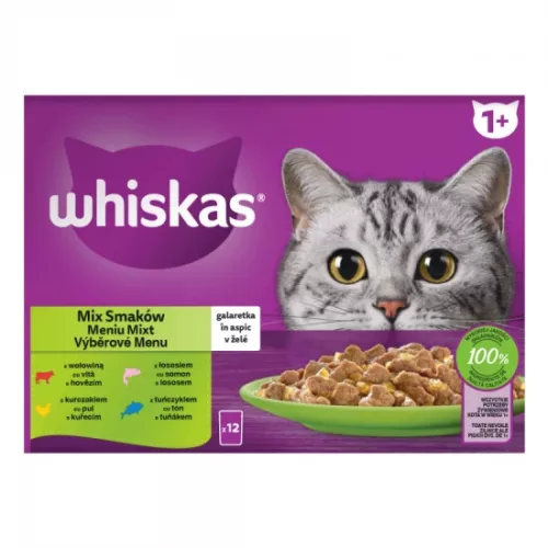 Whiskas alutasak Multipack halas-húsos mix válogatás 12x85g