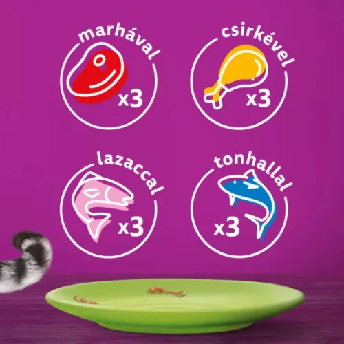 Whiskas alutasak Multipack halas-húsos mix válogatás 12x85g