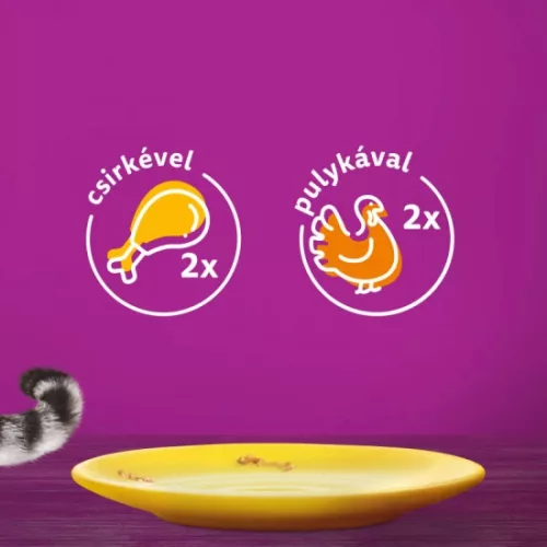 Whiskas alutasak Multipack baromfi válogatás aszpikban  4x85g