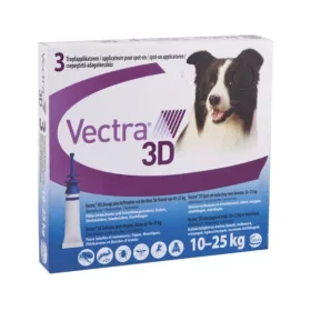   Vectra 3D rácsepegtető oldat közepes testű kutyáknak M (10-25kg) 3x