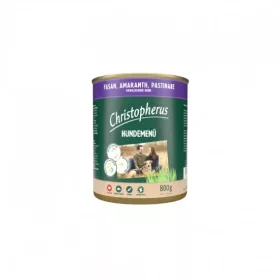  Christopherus Dog konzerv menü fácán, amaránt, paszternák 800g