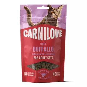   Carnilove Cat Soft Snack Buffallo enriched with Blueberries - Bivalyhússal és Áfonyával 50g