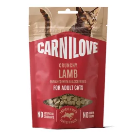   Carnilove Cat Crunchy Snack Lamb enriched with Blackberries - Báránnyal és Szederrel 50g
