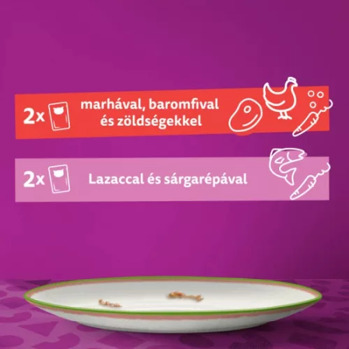 Whiskas alutasak Multipack Tasty Mix Chef's choice mártásban 4x85g