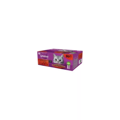 Whiskas alutasak Multipack klasszikus válogatás mártásban 80x85g