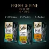 SHEBA Fresh&Fine csirke+6pulyka+kacsa 6x50g