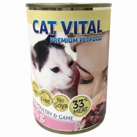 Cat Vital Kitten konzerv baromfi+vad 415g