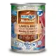 Happy&Fit Natural Dog Konzerv Junior Bárány&Marha Rizzsel&Lenmagolajjal 400g