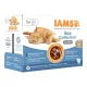 Iams Cat Delights alutasak Sea in jelly Multipack, többféle halas íz, zamatos aszpikban 12x85g