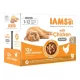 Iams Cat Delights alutasak Kitten & Junior csirke falatkák ízletes szószban, Multipack 12x85g