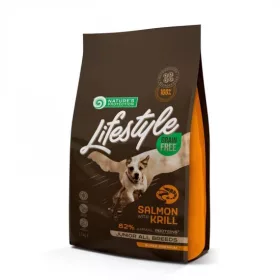   Natures Protection Lifestyle Dog Grain Free Junior Salmon with krill 1,5kg