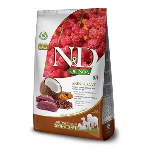 N&D Quinoa Dog Skin & coat vadhús & kókusz adult medium & maxi 7kg
