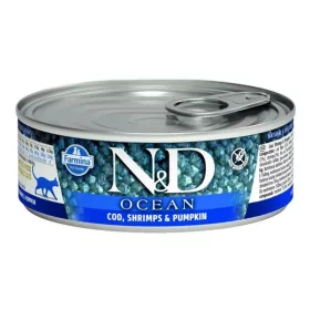   N&D Cat Ocean konzerv tőkehal & garnélarák sütőtökkel 70g