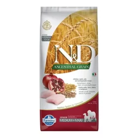   N&D Dog Ancestral Grain csirke, tönköly, zab & gránátalma senior medium & maxi 12kg