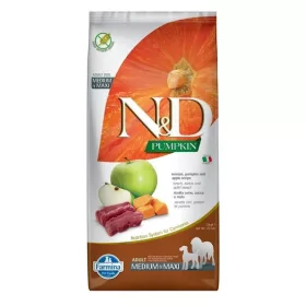   N&D Pumpkin Dog szarvas & sütőtök,alma adult medium & maxi 12kg