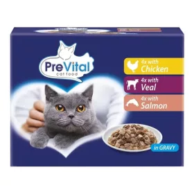 Prevital alutasak Multipack macskaeledel Vegyes Íz 12x100g