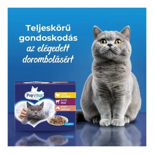 Prevital alutasak Multipack macskaeledel Vegyes Íz 12x100g