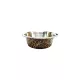 Tál fém etető leopárd mintás, gumiperemes 22cm, 1,550l