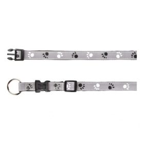   Trixie Nyakörv Reflect Fényvisszaverő Tappancsos Szürke/Fekete Xs-S 22-35cm/15mm