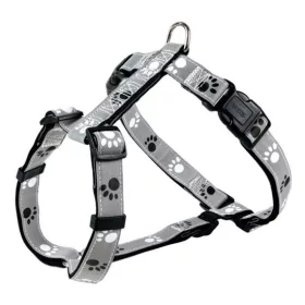   Trixie Hám Reflect Fényvisszaverő Tappancsos Szürke/Fekete Xs-S 30-40cm/15mm